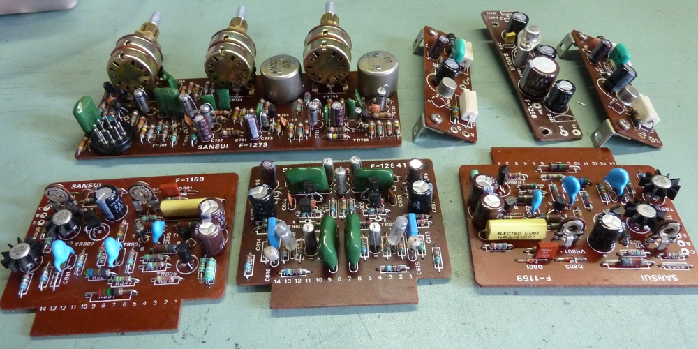 sansui au666 circuit cards